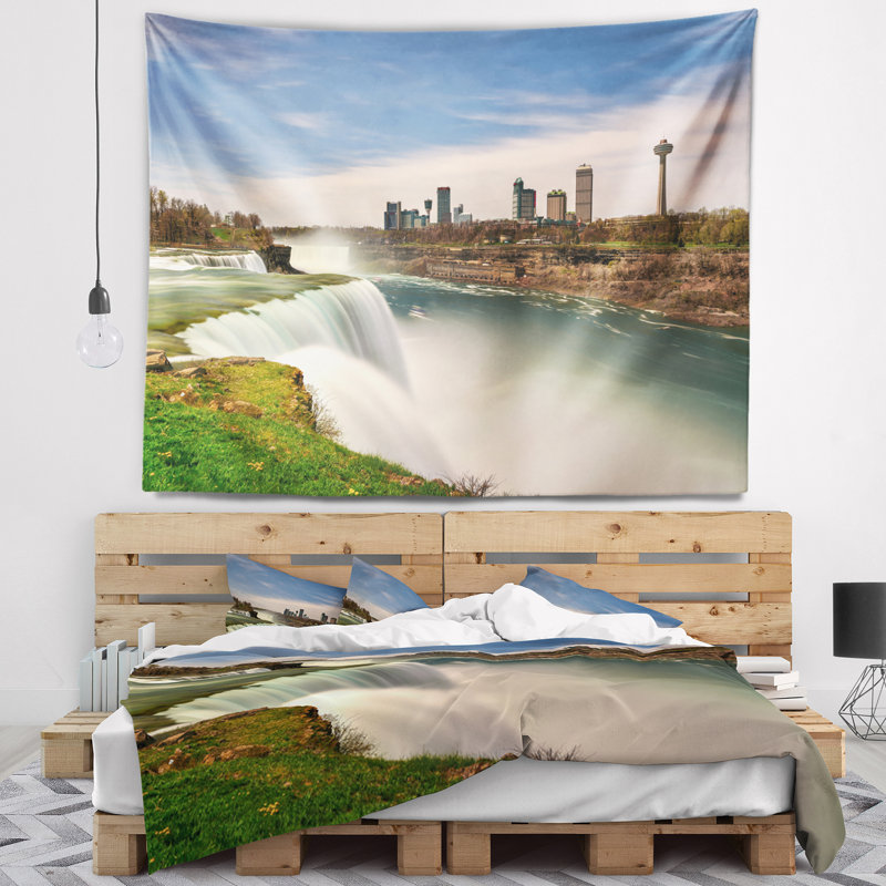 Paysage «American Falls at Niagara Falls», H 32 po x l 39 po