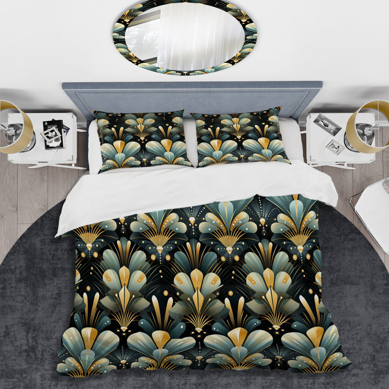 Ensemble de housse de couette Arvi, Housse de couette simple + 1 taie décorative stan