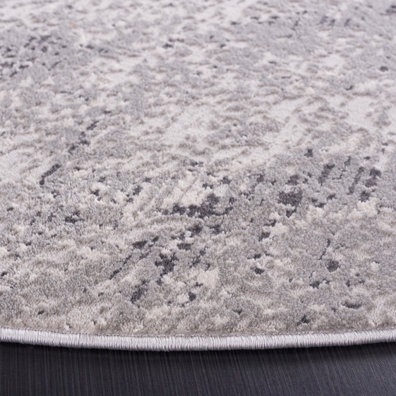 Konca Performance Abstract Rug, Round 6'7"