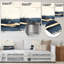 «Ocean Breeze Minimalist Horizon I», impression abstraite de paysage sur métal, impression sur métal moderne-717655053