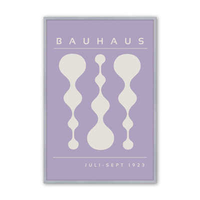 Affiche mauve rétro Bauhaus II