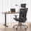 Fauteuil de travail ergonomique à dossier haut en maille, grand et grand, confortable et confortable pour 300 lb