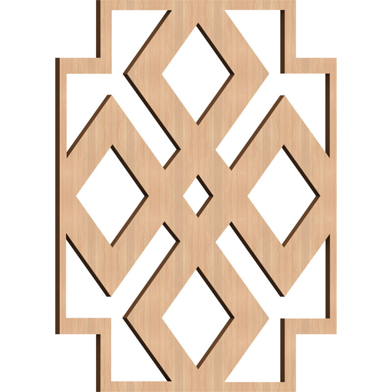 23.375" x 23.375" 3D Wall Panel, Hickory