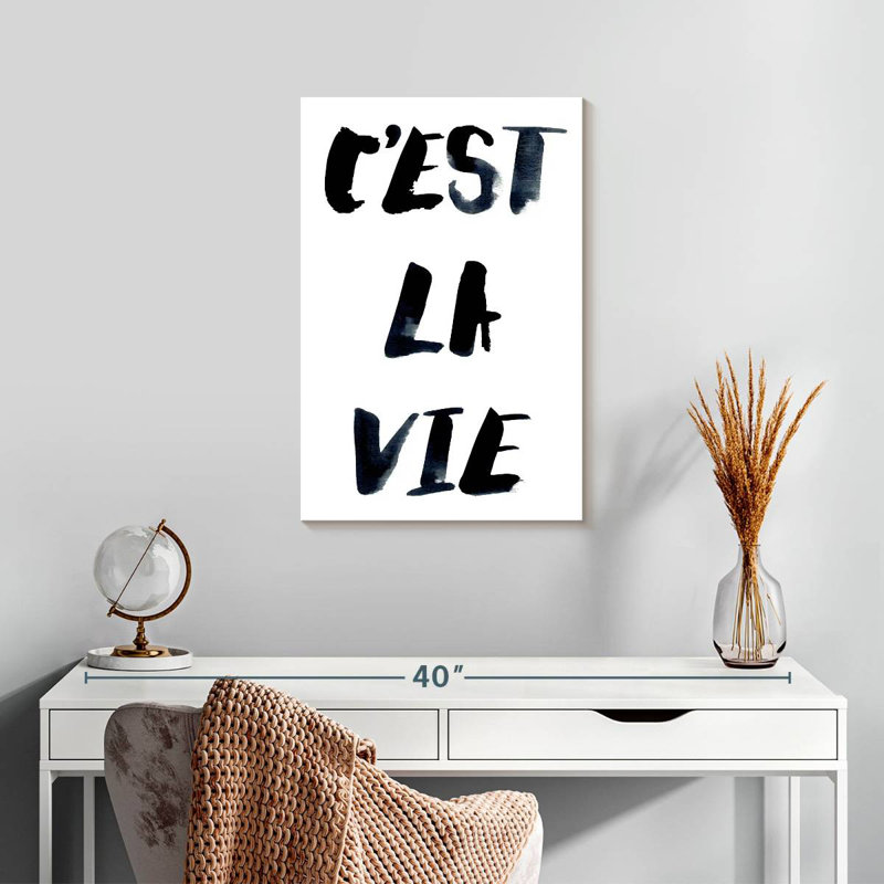 Tergel C'est La Vie Typography II, 24" H x 16" W