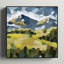 «Open Green Field» par Marmont Hill - reproduction encadrée sur toile-1439271809