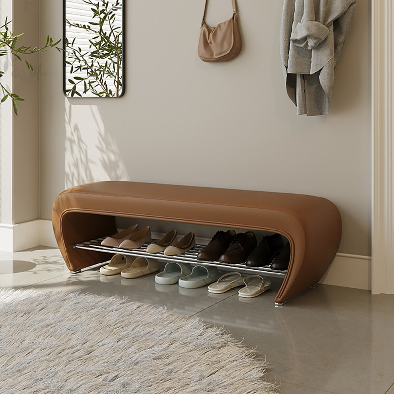 Tabouret à langer avec rangement 47,2 po, Café