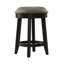 Tabouret d'appoint Trelawny avec cuir tabac