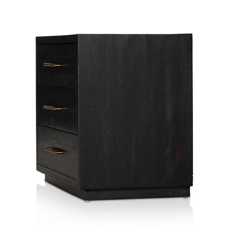 Suki 3 - Drawer Solid Wood Nightstand