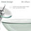 Lavabo vasque en verre Cascade 16,5 avec robinet-50687255