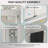43"-48" W x 76" H Double Sliding Framed Shower Door in Brushed Nickel with 1/4" Clear Tempered Glass-124639306-125784233