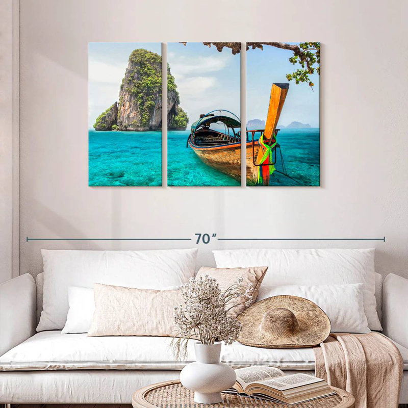 Bateau Mehar Railay Beach, H 28 po x l 45 po