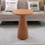 17.72" Durable Magnesium Oxide Fluted Base Side Table