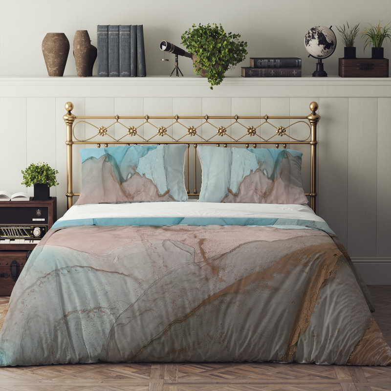 Abstract Duvet Cover, King Duvet Cover + 2 King Shams