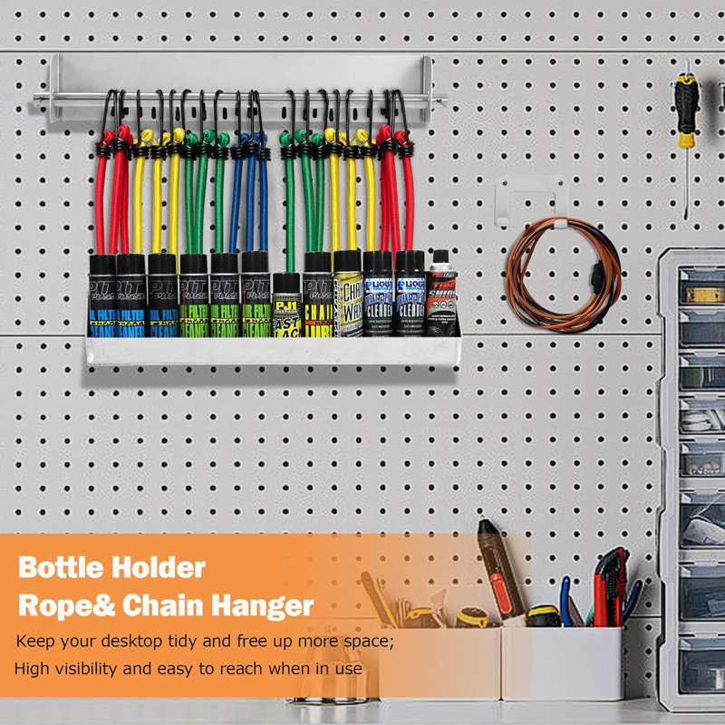 6-piece Metal Pegboard Wall Organizer – Ultimate Garage Tool Storage Kit