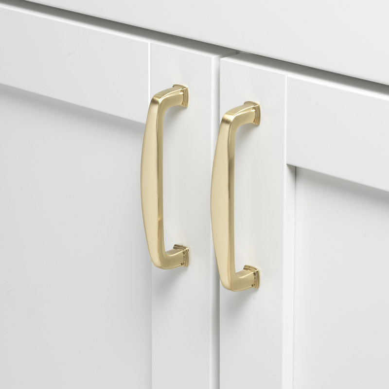 Deco 3 3/4" Center Bar Pull Multipack, Champagne Gold