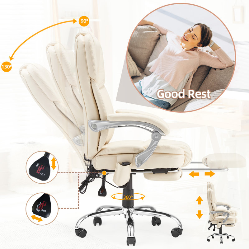 Fauteuil de direction Katrein, Blanc
