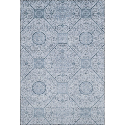 Premium Machine Washable Bucz AMF1748 Geometric Rug