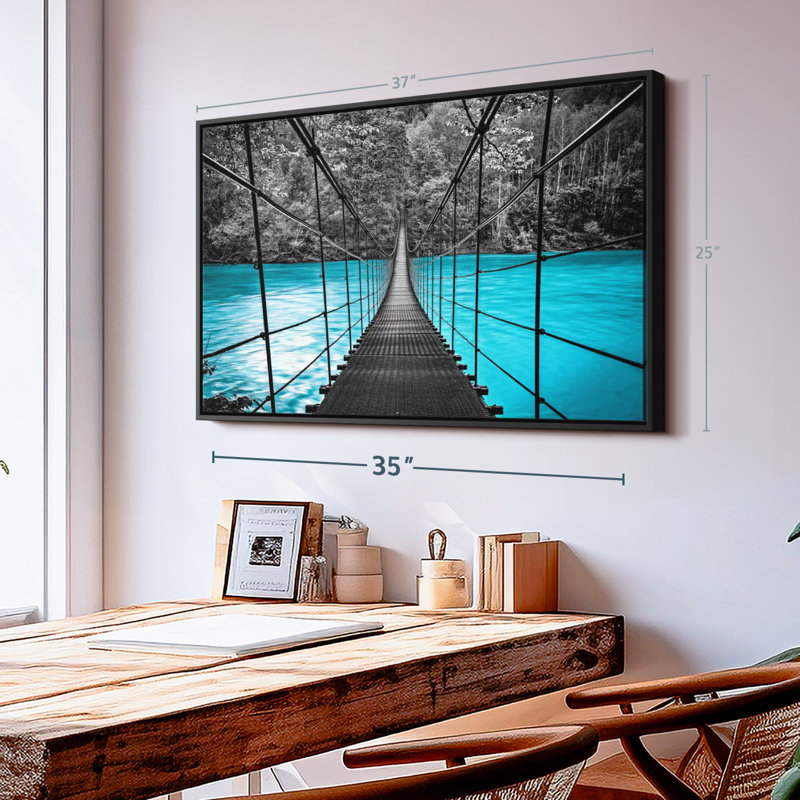 Impression sur toile Suspension Bridge, H 43 po x l 29 po