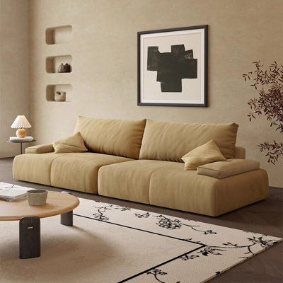 Canapé modulaire kaki en polyester