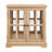 LED Curio Display Cabinet With Adjustable Shelves, Retro Design, Magnetic Closure, Acrylic Back Panel And Remote - Controlled Lighting For Home Decor And Organization-306165329