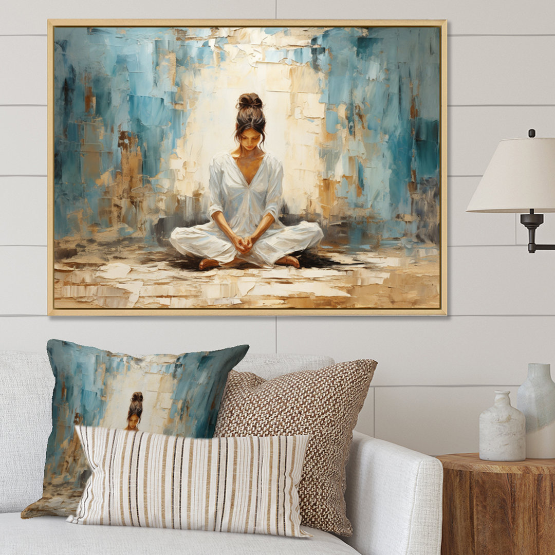 Yoga Yogic Serenity - Yoga Canvas Prints Design Art Frame 