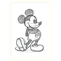 Mickey Mouse Pencil Sketch