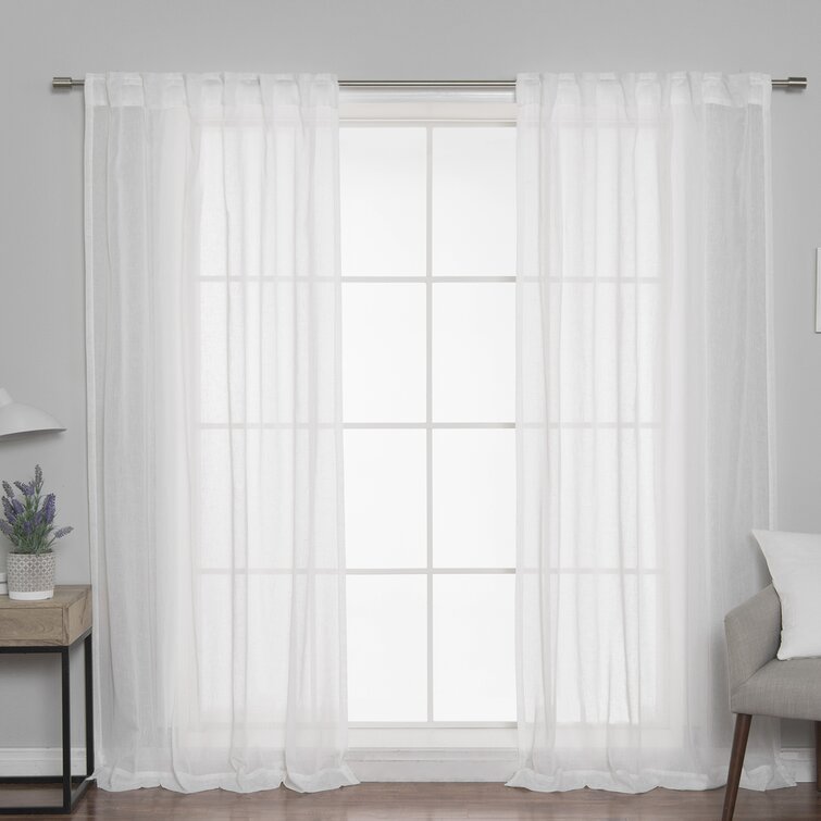 Hallmark Polyester Semi-Sheer Curtain Pair