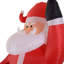 HOMCOM Inflatable 7.5ft Santa Claus Xmas Décor Airblown Yard LED w/ Gift Bag
