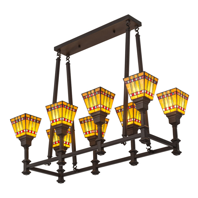 Lustre linéaire ombré 8 lumières Birdwell