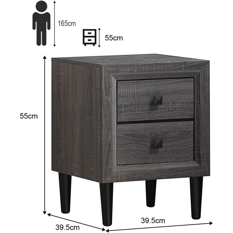 Ledezma Side Table Set, Grey