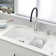Diamond SILGRANIT 32" L x 20.88" W Double Bowl Undermount Kitchen Sink with Low Divide