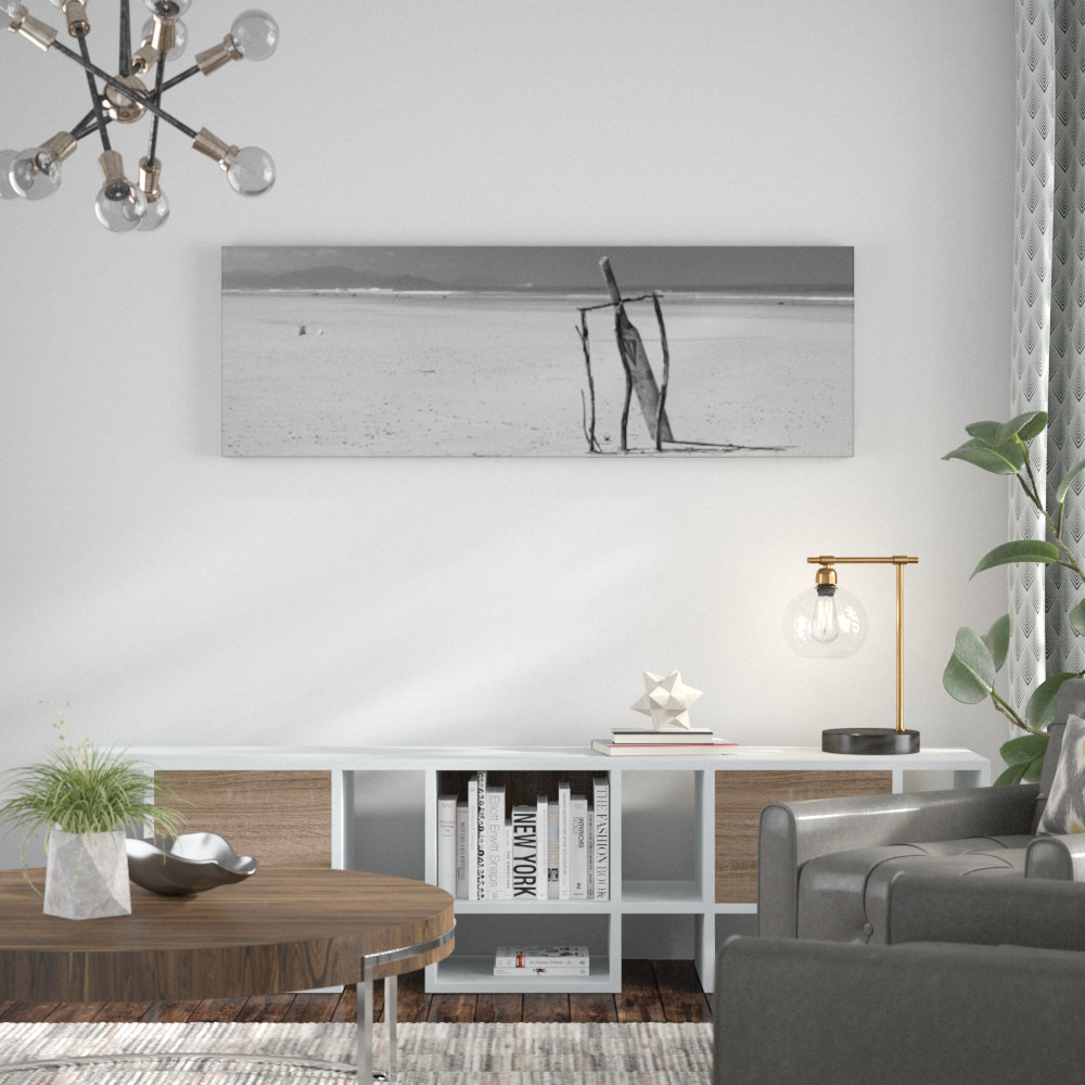 Beach Cricke by Andrew Brown Photographic Print on Canvas in Black