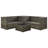 Dawuan 2 Seater Rattan Corner Sofa Set