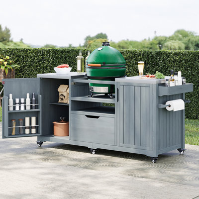 Îlot de cuisine 66,5 po pour les gros œufs verts