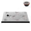 Base de douche 48 po x 36 po Alcove en acrylique noir brillant avec bonde droite, bonde incluse-115222933