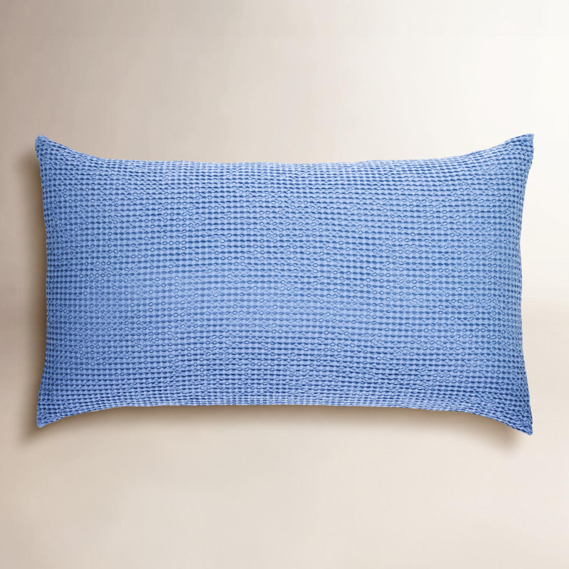Bubble Matelasse Sham, King, French Blue