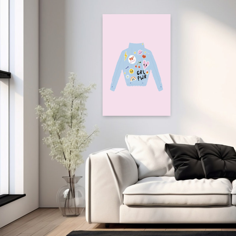 «Fun Patches» Denim, H 36 po x l 24 po