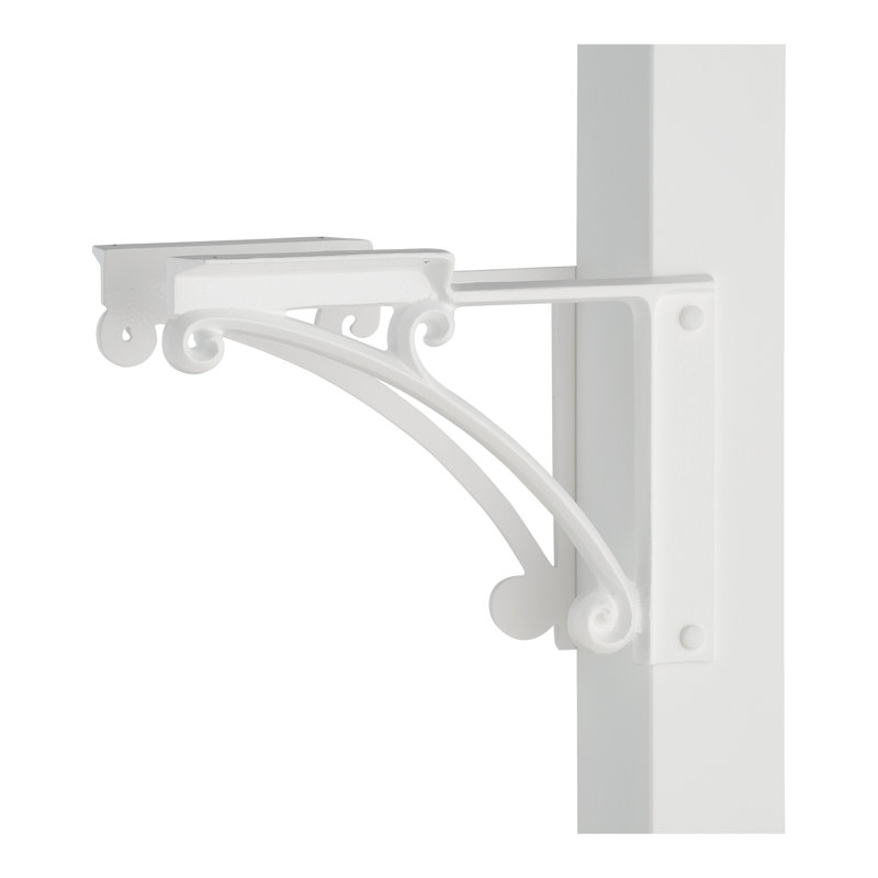 55.5" H Decorative Post, White