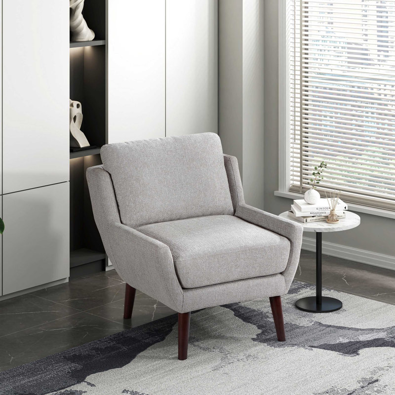 Fauteuil d'appoint en chenille, Gris