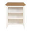 Ensemble de 5 tables de bar en bois à hauteur de comptoir avec 4 chaises, blanc-672811306