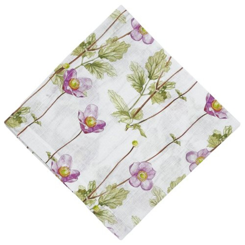 Floral Linen Square Napkins