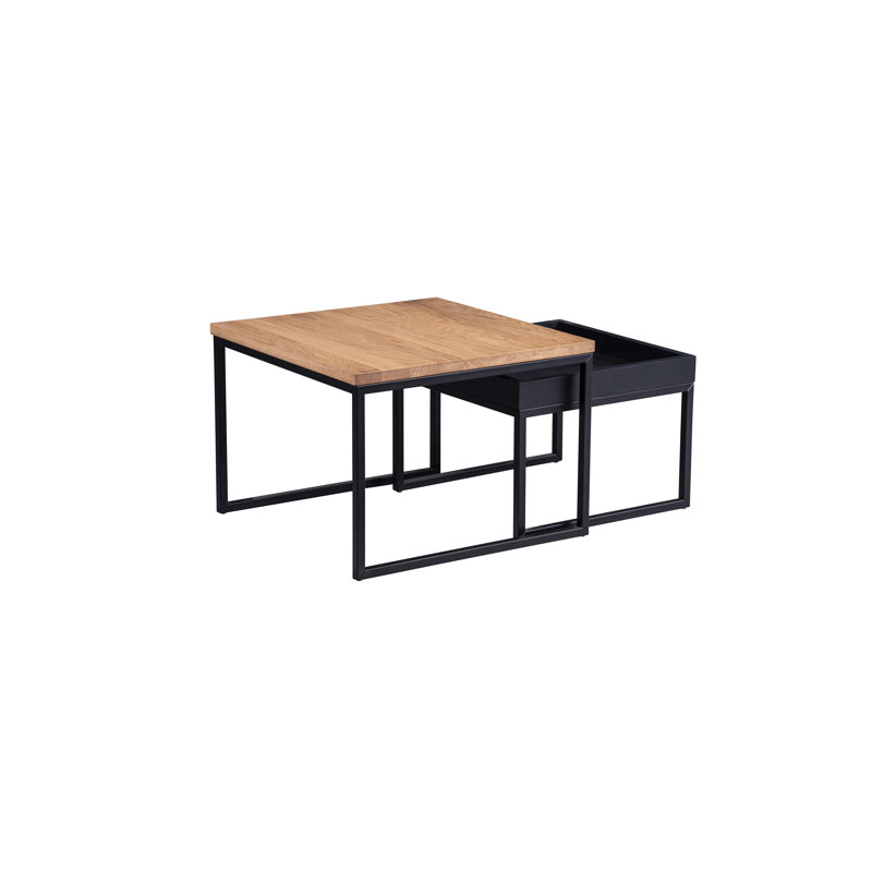 Krashna Solid Wood Sled End Table