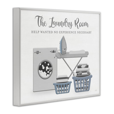 Laundry Help Wanted Phrase Giclee Art, design by Natalie Carpentieri