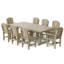 Ensemble de salle à manger 9 pièces 44 po x 94 po Heritage-125118831-109787844