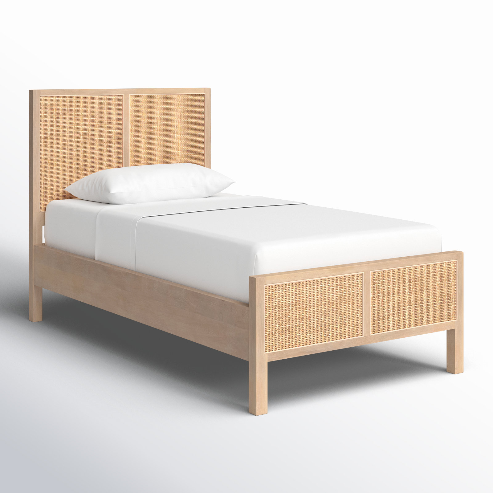 Nellie Cane Bed, Twin, Natural