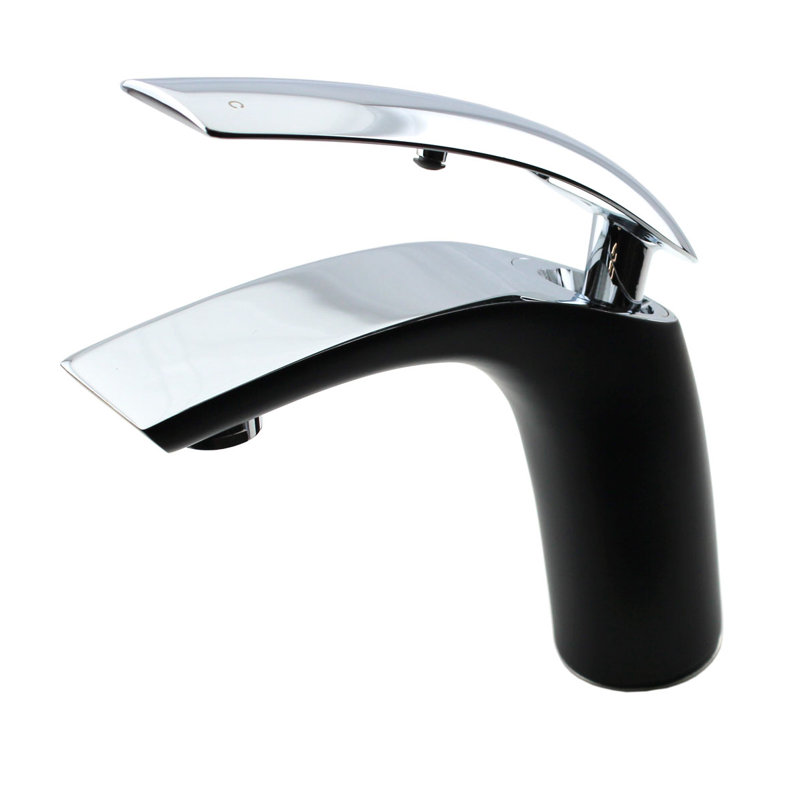 Single-Hole Single-handle Bathroom Faucet, Black