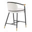 Tabouret de comptoir rembourré avec structure en métal (ensemble de 2)-1052778145