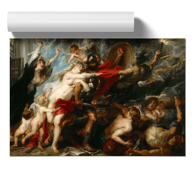 Consequences Of War by Peter Paul Rubens - No Frame Painting