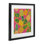 Ananas tropical sur pois mauves, reproduction sous verre, conception de Jilly Jack Designs