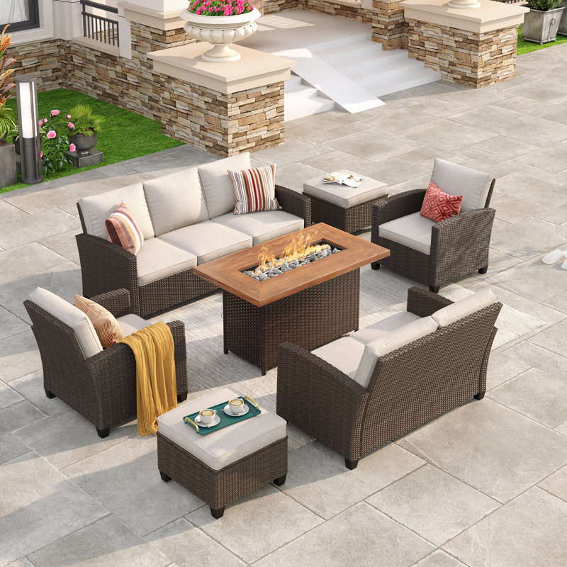 Ensemble de conversation pour patio, Sable
